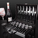 Jogo Talheres 24 Peças Faqueiro Inox Premium